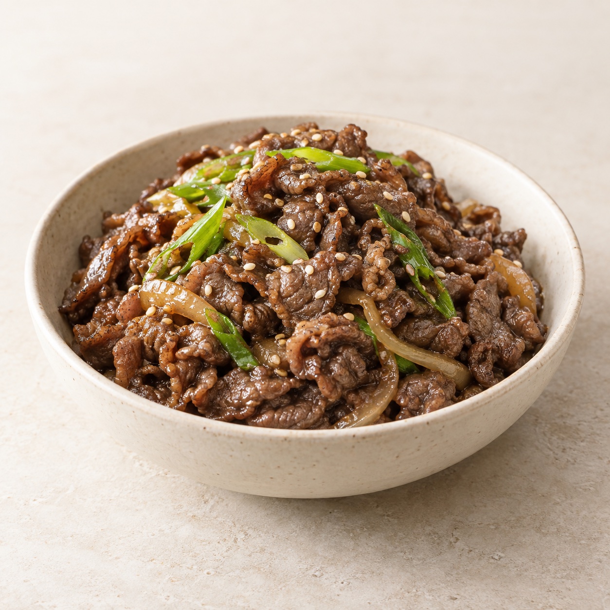 한우 불고기 500g 샘플 연출 이미지